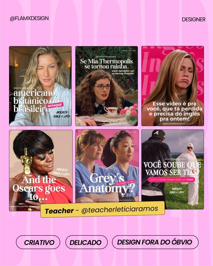 2024 English Teacher Social Media Design Templates